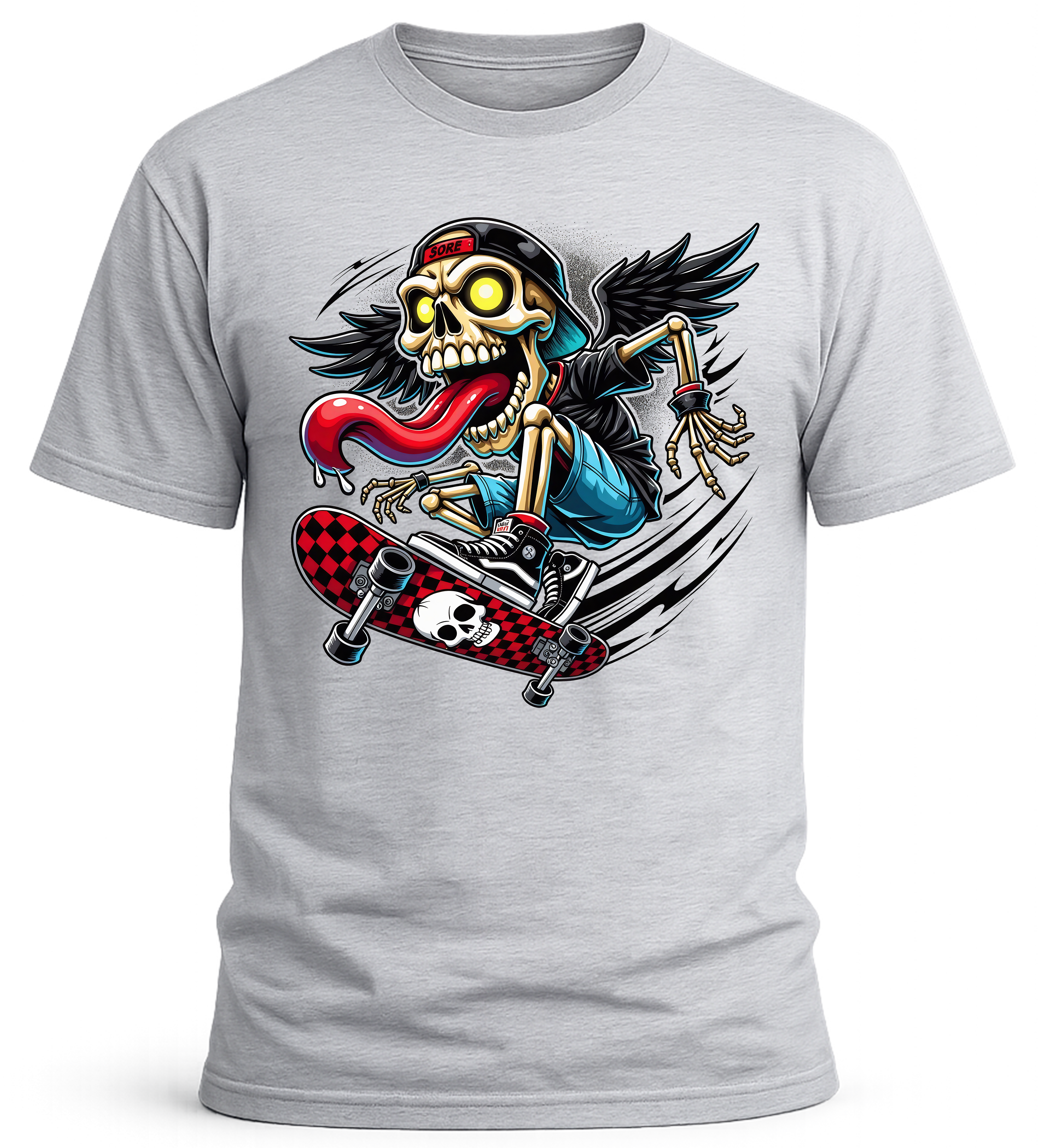 Short Sleeve T-Shirt Skater Skull