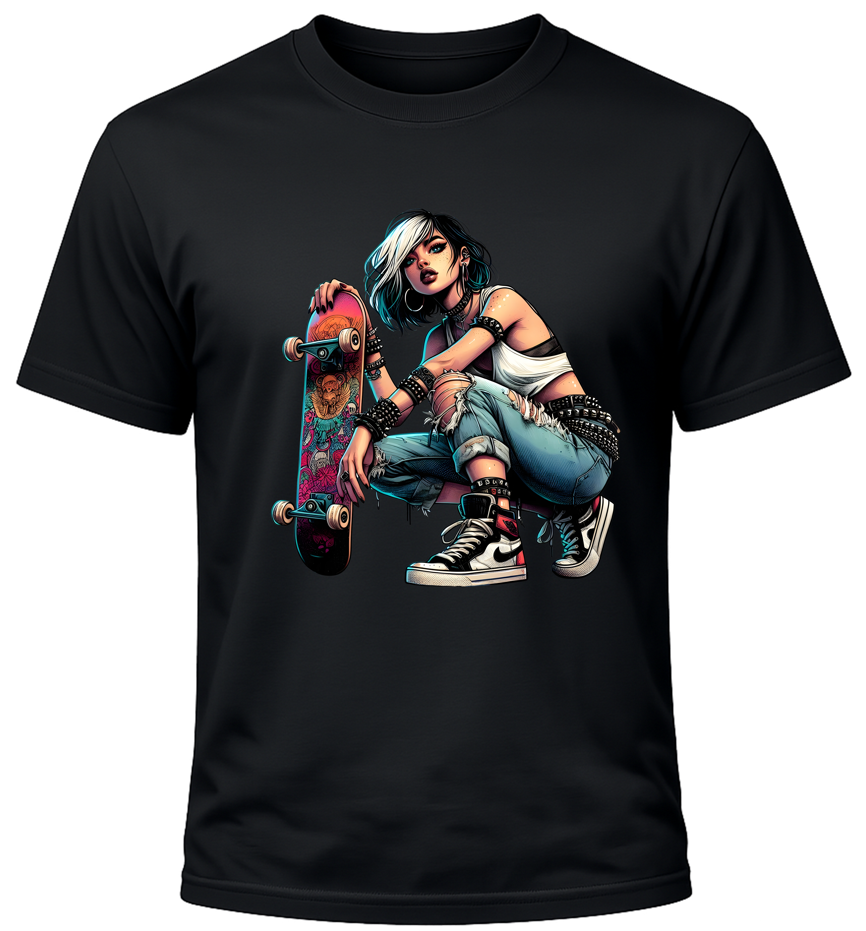 Short Sleeve T-Shirt Skater Girl